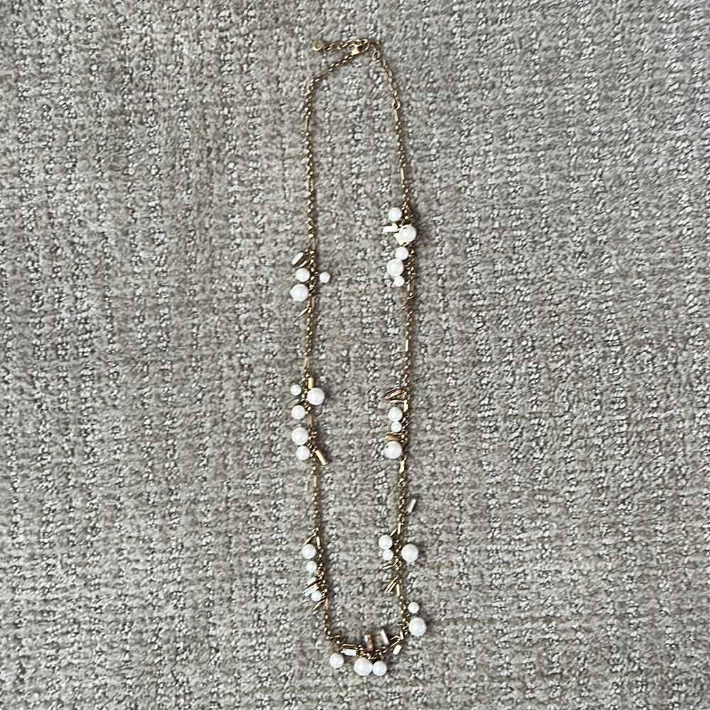 Stella and Dot Pearl and Rhinestone Necklace